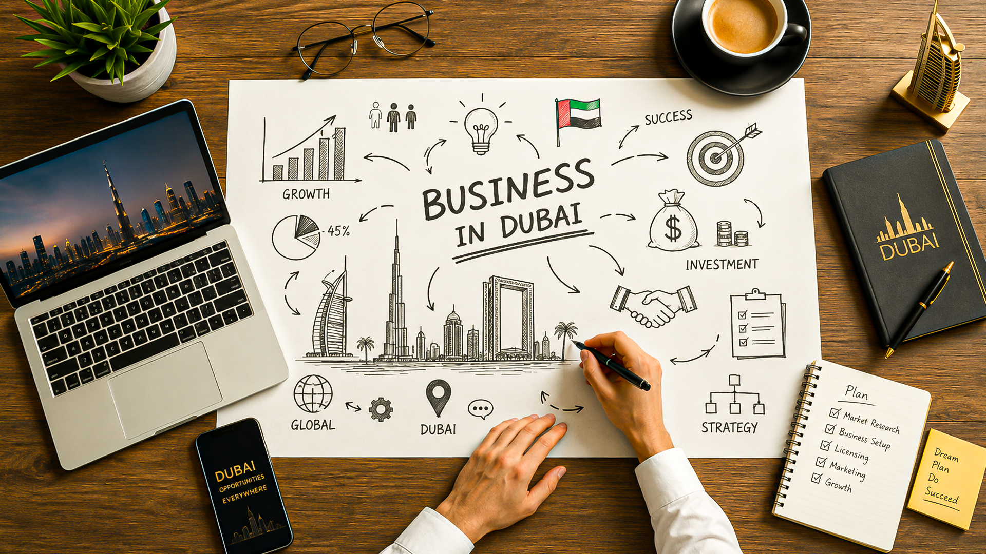 Can I Start a Business in Dubai Without Living in the UAE?